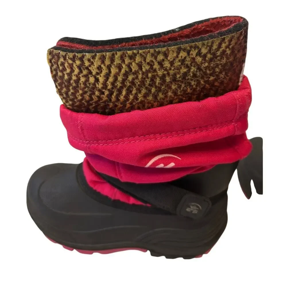 Kamik Youth Girls Waterbug Winter Boot Pink/Black Sz 13 Winter Insulated